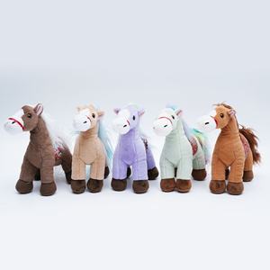 Simpatico cavallo giocattolo di peluche marrone realizzato in materiale morbido amichevole squisito giocattolo di peluche cavallo con criniera realistica regalo ideale per i bambini - Product Image 3