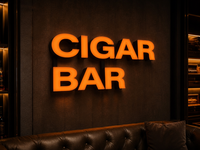 Lettres en relief 3D personnalisées à LED frontales, étanches IP65, pour enseigne de bar extérieure, signalétique murale lumineuse pour magasin