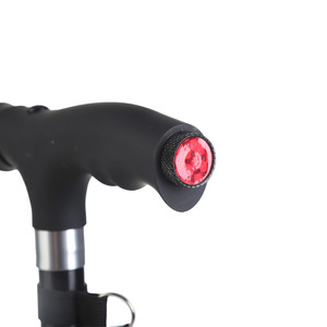 Adjustable Aluminum Alloy Four Legged <b>Cane</b> With Non Slip Grip Telescopic Walking Stick For Elderly Support Mobility Aid - Product Image 4