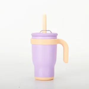 Tốt người bán 420ml đôi tường chân không trẻ em Tumbler 14oz chống bụi hút miệng và xử lý Cup cho trẻ em - Product Image 2