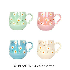 <span class=keywords><strong>Tazas</strong></span> de porcelana esmaltadas con perlas, juego de vajilla de colores con diseños variados, <span class=keywords><strong>tazas</strong></span> de porcelana - Product Image 6