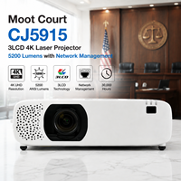 Projecteur laser 4K Moot Court CJ5915 3LCD 5200 lumens avec correction des quatre coins