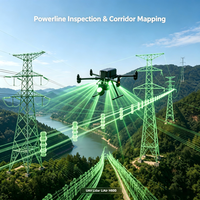 Escáner Láser 3D LiAir X4Plus UAV con Nube de Puntos y Evitación Autónoma de Obstáculos para Inspección de Líneas Eléctricas y Mapeo de Terrenos