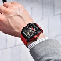 PAGANI DESIGN Montre Automatique Homme de Luxe Haut de Gamme Nouvelle, Mouvement Transparent Alien Squelette, Verre Saphir YS018