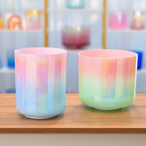 Cuenco de Cristal Empyrean de Colores Jinfang, Cuenco de Cristal de Cuarzo para Terapia Musical, Venta al por Mayor para Centros de Sanación - Product Image 5