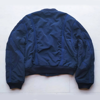 Nouveau design blouson d'aviateur court en nylon balistique zippé avec doublure en tartan style hip-hop imperméable et réversible