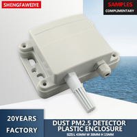 Détecteur de poussière PM2.5 de qualité industrielle Boîtier ABS 127*82*45mm IP54 Capteur de particules Surveillance Transmetteur Instrument électronique