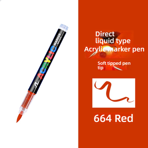 Acrylmarker-Set für Schüler und Kinder, weiche Spitze, schichtbar, deckend, wasserbasierte Farbstifte, bunte Zeichenstifte, nicht radierbar, 24-72er-Set - Product Image 6