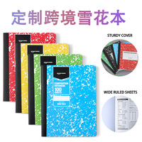 Carnets A4 personnalisés en marbre multicolore à spirale, style européen et américain, blocs-notes exclusifs transfrontaliers pour cadeaux