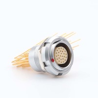 MOCO circulaire ECG 12 broches femelle Push Pull connecteur Applicable à 90 degrés Angle aiguille noyau de la carte de Circuit imprimé