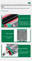 Guide linéaire CNC Qianrui MGN7C/MGN7H/MGN12C/MGN12H avec bloc coulissant et roulements (acier pour roulements) pour machine à jet d'eau