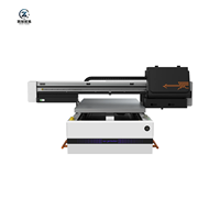 Printer UV Flatbed Baru 6090 XP600 60x90cm CMYKW+V Tinta Putih Pernis LED Cetak Kustom untuk Casing Ponsel Kayu Akrilik Logam