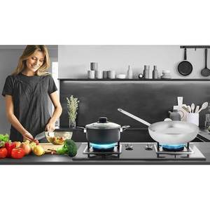 Sartén de línea blanca para pasta con mango de metal 40x9h Herramienta de torneado Ø cm 40x9h - Product Image 3