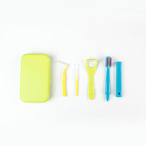 Kit de soins dentaires à domicile portable, orthodontique, interdentaire, voyage, brosse pliable, boîte de rangement, manuel, plastique, nettoyage des gencives orthodontiques - Product Image 2