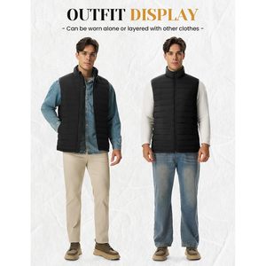 Rdruko <b>Men's</b> Winter Puffer <b>Vest</b> Sherpa Lined Quilted Insulated <b>Thermal</b> Outdoor Hiking Warm <b>Vest</b> - Product Image 6