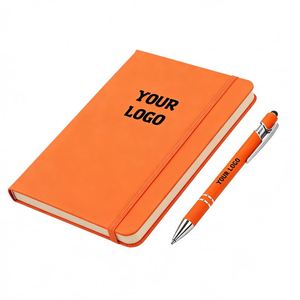 New Promo Office Businessgift A5 A6 Custom Logo <b>Notepad</b> Pu <b>Leather</b> Notebook With Rope Straps - Product Image 1