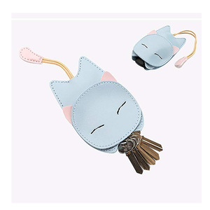 Cute bag <b>keychain</b>, PU <b>leather</b> key cover, gift, key pendant, logo can be printed. - Product Image 3