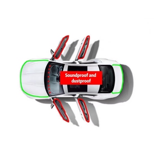 Sello de puerta de coche tipo <span class=keywords><strong>P</strong></span> <span class=keywords><strong>Z</strong></span> D B, tira de sellado de goma para puerta de burlete, aislamiento acústico de coche, sellado de goma para goma de coche - Product Image 1