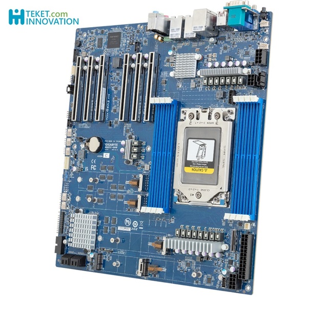 Gigabyte MH53-G40 Workstation Motherboard E-ATX Single AMD Ry-zen Threadripper PRO 7000 WX,AMD WRX90,2x10Gb/s LAN,6xPCIe Gen5x16