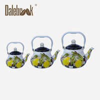 Bouilloire à thé émaillée de style arabe, pot émaillé en forme de poire anti-fuite, bouilloire à thé