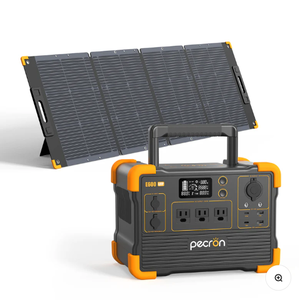 Station d'alimentation portable PECRON E600LFP 1200W 614Wh avec panneaux solaires PV200 200W, charge solaire - Product Image 1