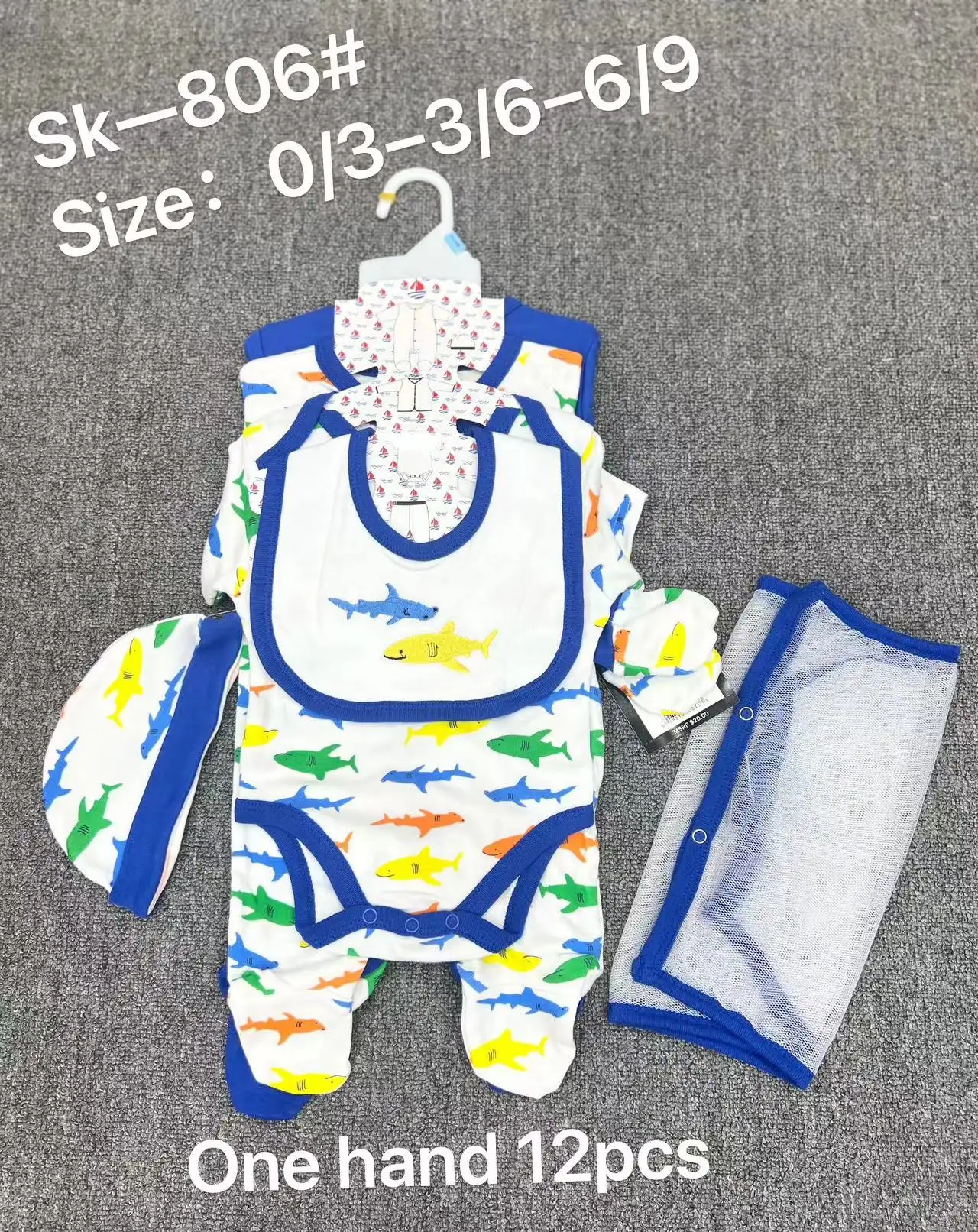 ホット販売新スタイル幼児男の子女の子服ピュアカラーニットショートパンツ長袖シャツベビー服セット
