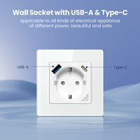 Tuya Smart Wifi Smart Plug Alexa Home, prise européenne Standard 100-240v Avatto Wifi, prise murale intelligente