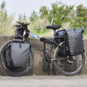 Tas Penyimpanan Sepeda untuk Rak Belakang, Tas Pannier Tahan Air untuk Bersepeda Touring dengan Tali Bungee untuk Bersepeda Gunung di Jalur Beratap. - Product Image 4