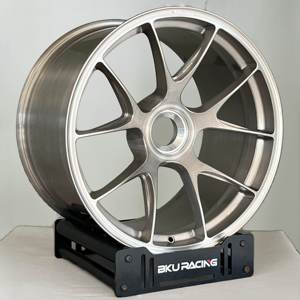 Rines de Aleación Forjados Personalizados Bku 5x130 de 19, 20 y 21 Pulgadas para <span class=keywords><strong>Porsche</strong></span> con Bloqueo Central, <span class=keywords><strong>911</strong></span> <span class=keywords><strong>GTS</strong></span> 992 991 997 GT2 GT3 RS 718 GT4 - Product Image 2