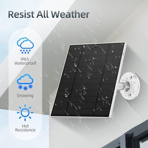 Panel Solar Monocristalino de 5W 8W 10W, IP65 Impermeable, DC5V, Carga Micro USB Tipo-C, Fuente de Alimentación para Cámara de Seguridad Exterior, CE - Product Image 2