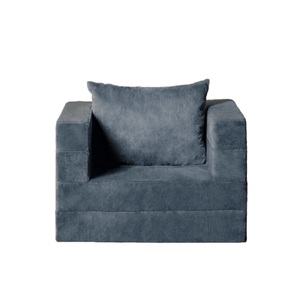 Sofá Puff <span class=keywords><strong>Plegable</strong></span> 3 en 1 para Sala de Estar, Dormitorio u Oficina, Silla de una Plaza, Cómodo, de Tela y Espuma, con Almohada - Product Image 5