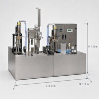 Elektrische sapkartonvulmachine, drankenverpakkingsapparatuur, kokoswater, gearomatiseerde wijn, semi-automatische lijnpomp