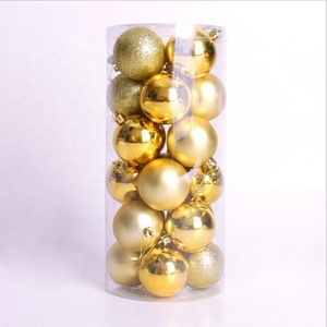 Adornos Navideños Rojos y Dorados Modernos Hechos <span class=keywords><strong>a</strong></span> <span class=keywords><strong>Mano</strong></span> de Alta Calidad, <span class=keywords><strong>Bolas</strong></span> de Plástico Resistentes <span class=keywords><strong>a</strong></span> los Golpes, Impermeables y Ecológicas - Product Image 2