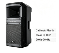 Nouvelle Arrivée - Haut de Gamme : Enceinte PA Active DSP Classe D 15 Pouces Personnalisée 400W RMS avec Boîtier en Plastique pour Concerts, Bars et Événements Extérieurs