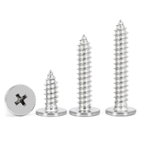 Qualité 18-8 17-7 acier inoxydable SS304 A2-70 A2-80 vis à tête ronde plate et fine encastrées croisées