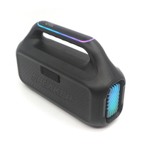 Altavoz estéreo de graves Supergraves inalámbrico a prueba de agua, altavoz de calidad Hifi, luz RGB para exteriores, altavoces portátiles, Radio FM/TF