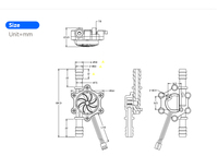 Mini pompe en plastique OD 8MM de qualité alimentaire, capteur de débit d'eau liquide, compteur de contrôle d'eau, interrupteur magnétique, distributeur d'eau