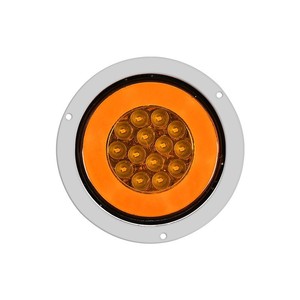 Feux arrière LED 24V avec guide de lumière rouge, jaune et blanc pour camions et remorques (feux de freinage, de clignotement et de recul) - Product Image 3