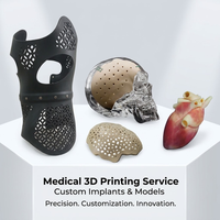 Impression 3D industrielle personnalisée, instruments de qualité médicale, pièces médicales imprimées en 3D SLA, services d'impression 3D