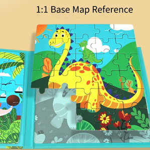 Livre de puzzle magnétique éducatif pour la maternelle, livres pour enfants, jouets de puzzle Tangram éducatifs pour les enfants, garçons et filles - Product Image 3