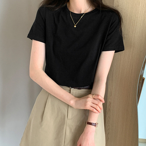 <span class=keywords><strong>T</strong></span>-<span class=keywords><strong>shirt</strong></span> da <span class=keywords><strong>donna</strong></span> allentata all'ingrosso di dimensioni e colori personalizzati top di base 100% magliette da <span class=keywords><strong>donna</strong></span> in <span class=keywords><strong>cotone</strong></span> - Product Image 4