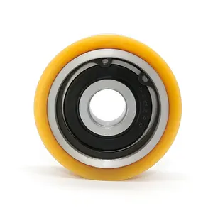 High resistance to cutting and tearing 6302 RS bearing pulley 135kg load TPU Gcr15 SUP Steel 60MM wheel