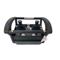 Promotion : Télécommande radio 4 canaux pour grue hydraulique, noire, piles AAA, certifiée CE, étanche, emballage en boîte métal-plastique 1