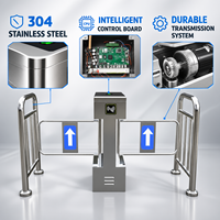 Vente directe usine – Portillon tournant silencieux à code QR en acier inoxydable 304 haute sécurité avec moteur sans balais
