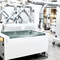 Machine intégrée de flocage écologique, équipement de pulvérisation de flocage multicouche uniforme de qualité industrielle