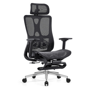 <span class=keywords><strong>Chaise</strong></span> de <span class=keywords><strong>bureau</strong></span> ergonomique en maille avec repose-pieds, appui-tête réglable et soutien lombaire, mobilier de <span class=keywords><strong>bureau</strong></span> pour le <span class=keywords><strong>bureau</strong></span> à domicile - Product Image 5
