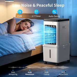 Refroidisseur d'air portable SimerSure 2,6 gallons 5000 Btu avec ventilateur humidificateur, unité de refroidissement sans fenêtre, blanc - Product Image 5