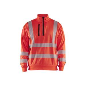 Blaklader-356425385500XXL สเวตเชิ้ต Hi-Vis แบบรูดซิปแดง-EAN ชุดใส่ทำงาน HI-VIS 7330509831663 - Product Image 1