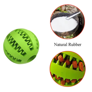 Yumuşak Kauçuk Top Köpek Diş Temizleme Oyuncakları Günlük Kullanım Eğitim Maması 6cm Çok Renkli - Product Image 2