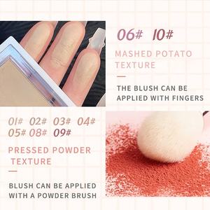 Rubor en Polvo Cosmético 3D Flotante, 9 Tonos, Resistente al Agua, Protector Solar, Alta Cobertura, Mate, para <span class=keywords><strong>Chicas</strong></span> - Product Image 4